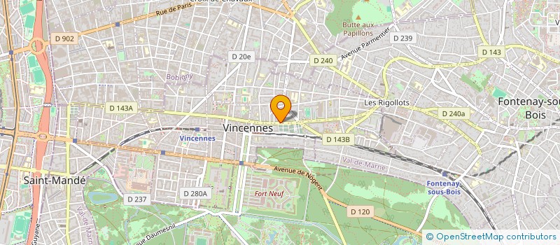 localisation de l'entreprise MADAME NINA VUJICIC  VINCENNES