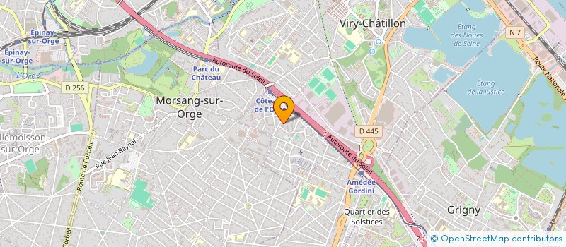 localisation de l'entreprise MADAME NINELLE ATINGOU  VILLIERS-SUR-ORGE