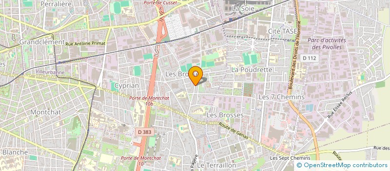 localisation de l'entreprise MADAME NINFA DELL ORTO  VILLEURBANNE