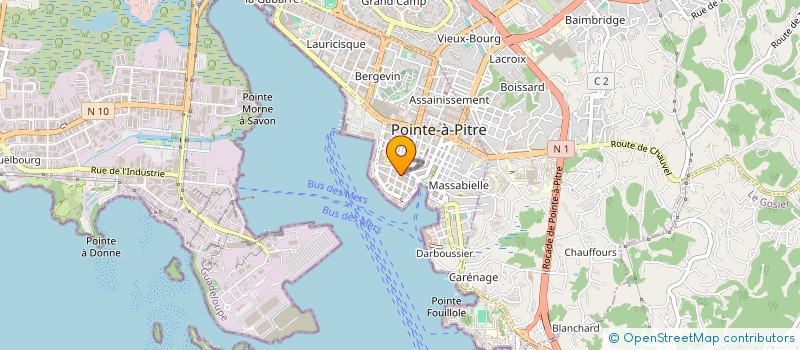 localisation de l'entreprise MADAME NINITE MAURISSEAU à POINTE-A-PITRE