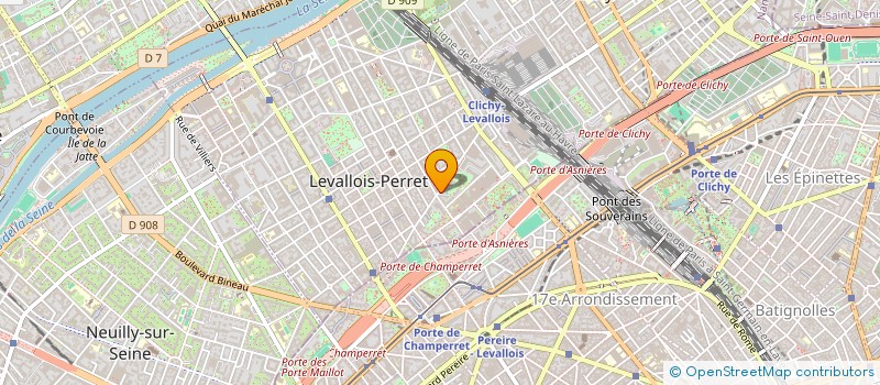 localisation de l'entreprise MADAME NINO BARDZIMASHVILI à LEVALLOIS-PERRET