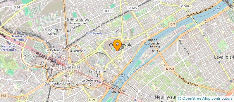 localisation de l'entreprise MADAME NINO KERESELIDZE à COURBEVOIE