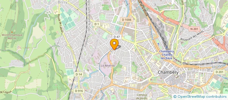 localisation de l'entreprise MADAME NINO MAMALASHVILI  CHAMBERY