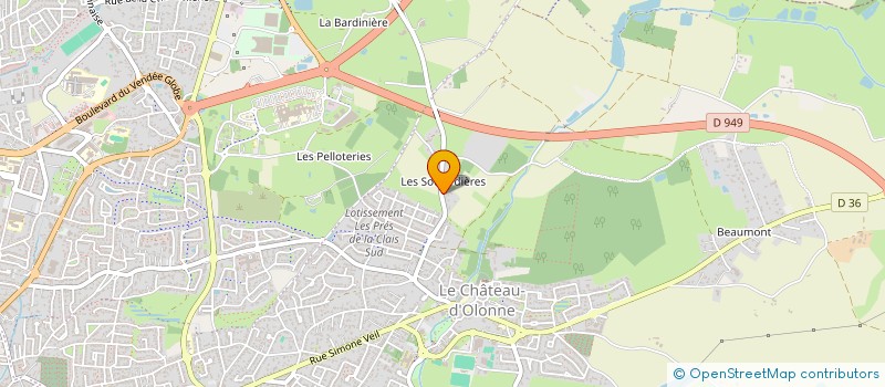 localisation de l'entreprise MADAME NINO RACHKOVSKAYA à LES SABLES D'OLONNE