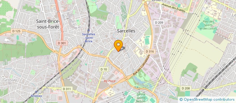 localisation de l'entreprise MADAME NINO TCHITCHINADZE  SARCELLES