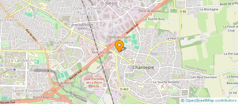 localisation de l'entreprise MADAME NINON BOBET  CHANTEPIE