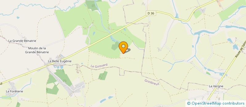 localisation de l'entreprise MADAME NINON BOUTOLLEAU  LE GIROUARD