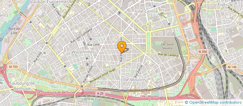 localisation de l'entreprise MADAME NINON CHARTIER à LILLE