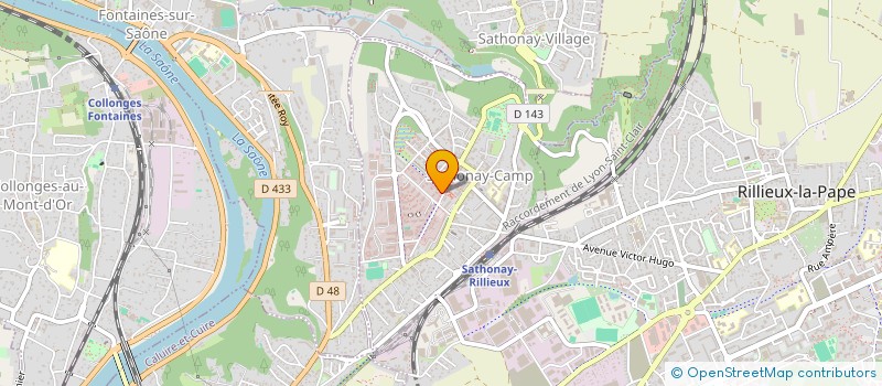 localisation de l'entreprise MADAME NINON COURCIER  SATHONAY-CAMP