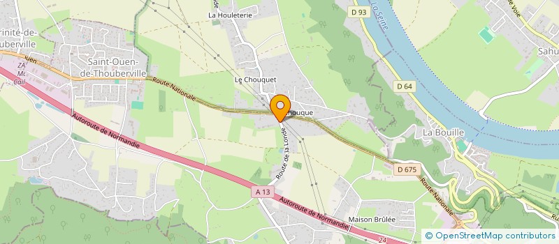 localisation de l'entreprise MADAME NINON D'HIERRE  SAINT-OUEN-DE-THOUBERVILLE