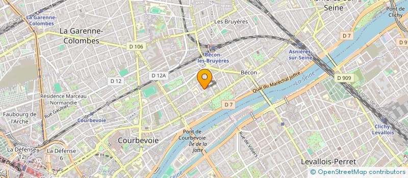 localisation de l'entreprise MADAME NINON DE LA RIVIERE à COURBEVOIE