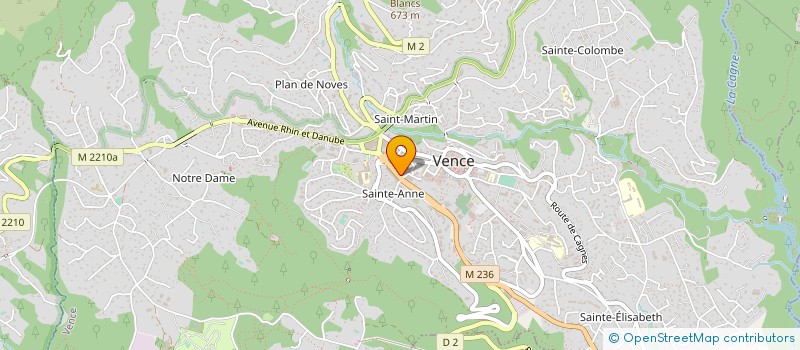 localisation de l'entreprise MADAME NINON ESCLANGON à VENCE