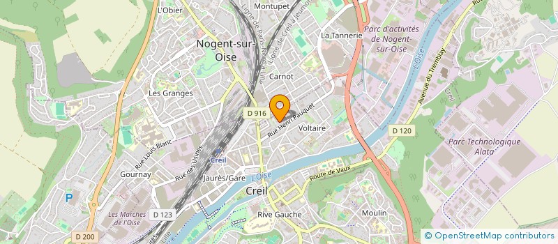 localisation de l'entreprise MADAME NINON EXERTIER  CREIL