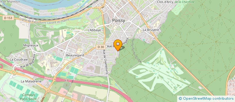 localisation de l'entreprise MADAME NINON GRALL à POISSY