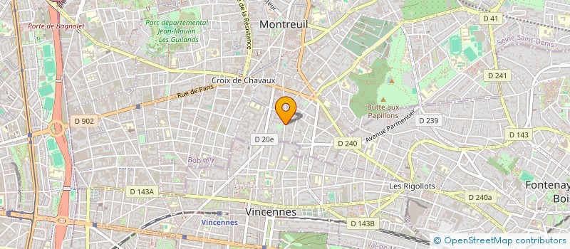 localisation de l'entreprise MADAME NINON GUISNET à MONTREUIL