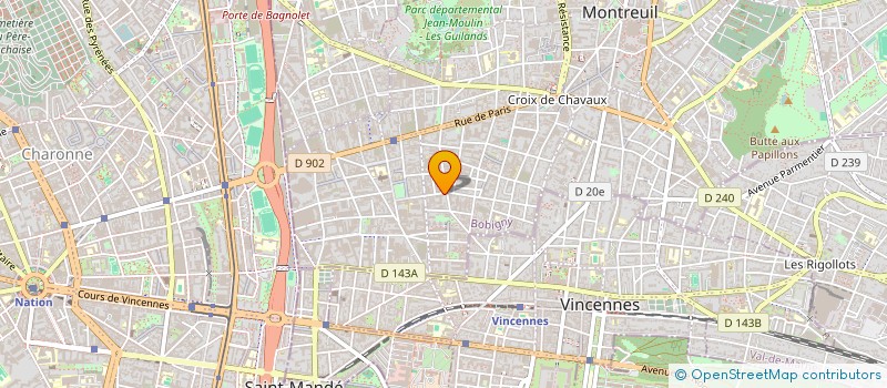 localisation de l'entreprise MADAME NINON LACROIX DE CARIES DE SENILHES  MONTREUIL