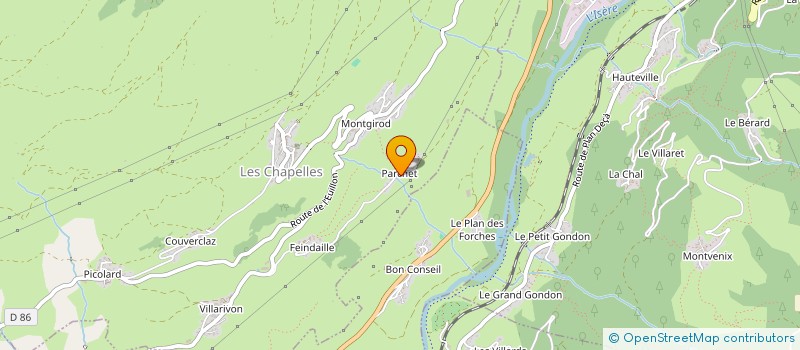 localisation de l'entreprise MADAME NINON LAUVRAY  MONTVALEZAN