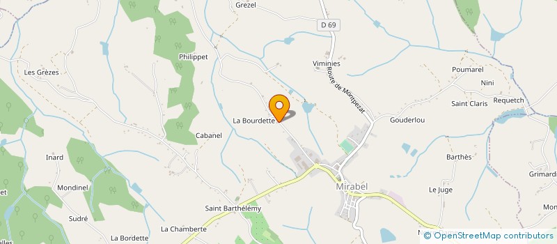 localisation de l'entreprise MADAME NINON LEGOUX  MIRABEL