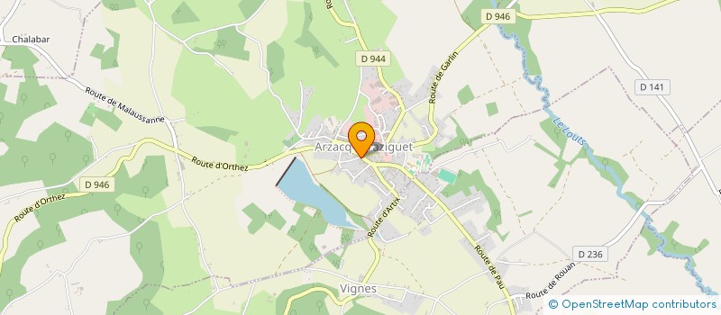 localisation de l'entreprise MADAME NINON MARIE à ARZACQ-ARRAZIGUET