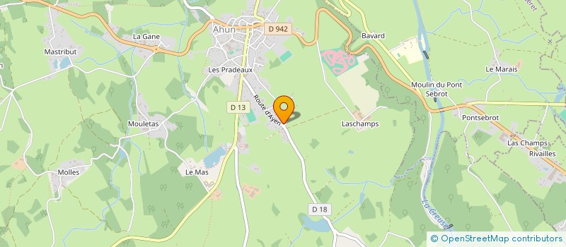 localisation de l'entreprise MADAME NINON MELIN  AHUN