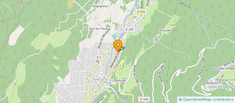 localisation de l'entreprise MADAME NINON PAYAN  ALLEVARD