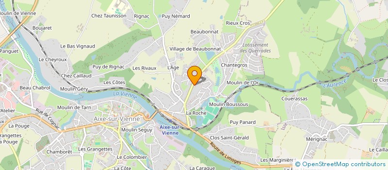 localisation de l'entreprise MADAME NINSEMON BAH à AIXE-SUR-VIENNE