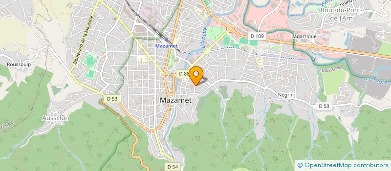 localisation de l'entreprise MADAME NIRINA GONZALEZ à MAZAMET
