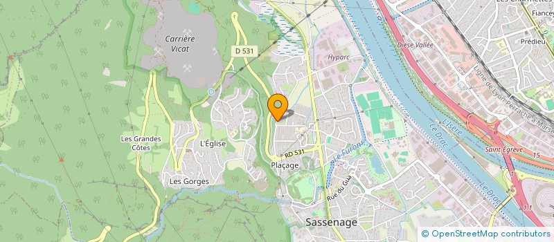 localisation de l'entreprise MADAME NIRINA ROBINSON  SASSENAGE