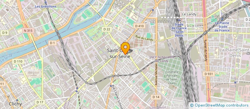 localisation de l'entreprise MADAME NISRINE BENABDESSELEM à SAINT-OUEN-SUR-SEINE