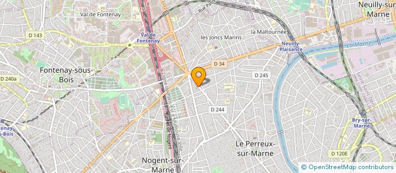 localisation de l'entreprise MADAME NISRINE MCHICHE  LE PERREUX-SUR-MARNE