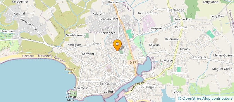 localisation de l'entreprise MADAME NISSA OCHMAN  GUILVINEC