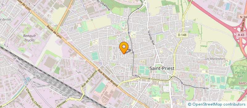 localisation de l'entreprise MADAME NISSRINE ALIANI  SAINT-PRIEST