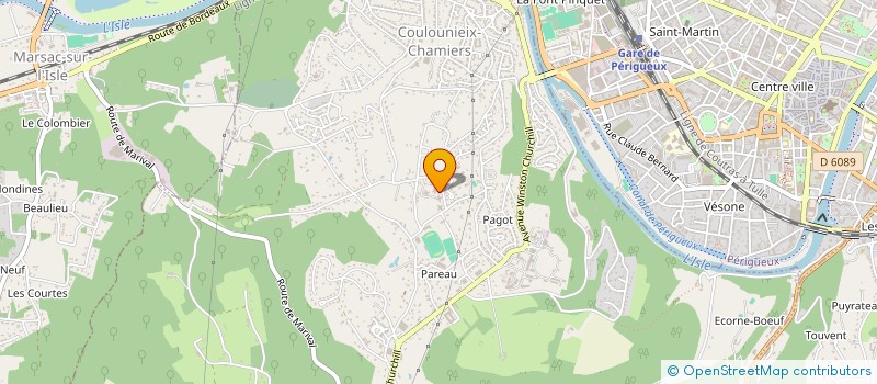 localisation de l'entreprise MADAME NITA AMETE  COULOUNIEIX-CHAMIERS