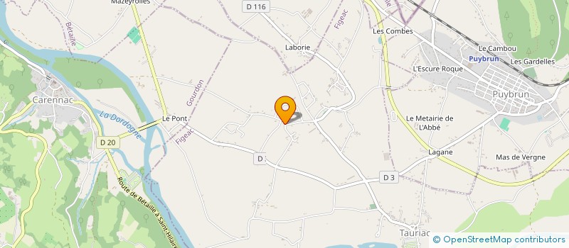 localisation de l'entreprise MADAME NITA CAURET  TAURIAC