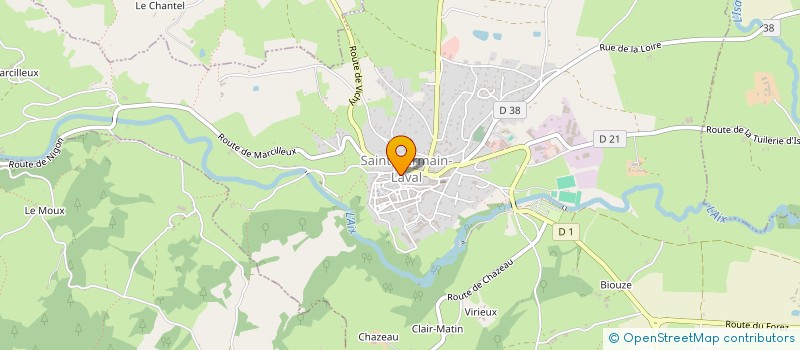 localisation de l'entreprise MADAME NITYA PETERSCHMITT  SAINT-GERMAIN-LAVAL