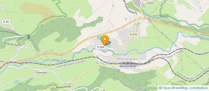 localisation de l'entreprise MADAME NIVO RAMAMONZIARISOA à NEUSSARGUES EN PINATELLE