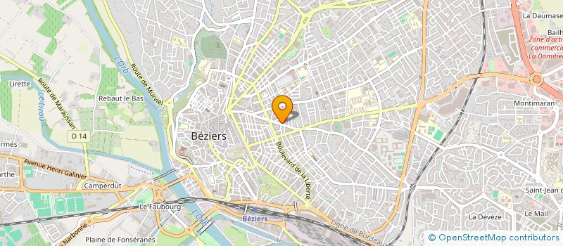 localisation de l'entreprise MADAME NKOLITA NICOLE LOUBOUMA  BEZIERS