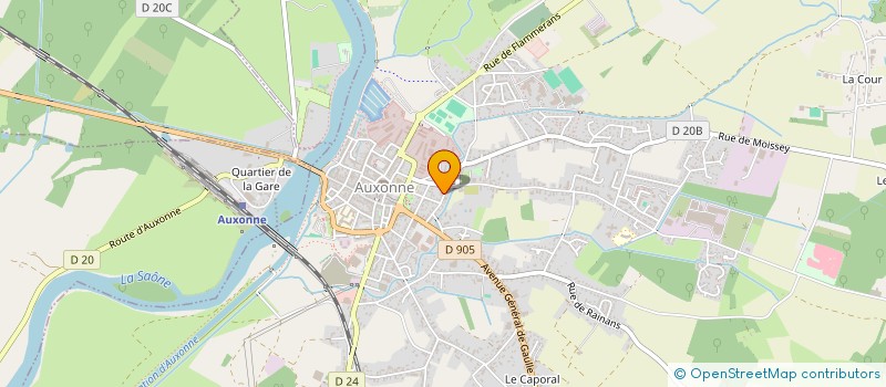 localisation de l'entreprise MADAME NOA HENRICHS  AUXONNE