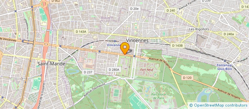 localisation de l'entreprise MADAME NOAH JOURNO à VINCENNES