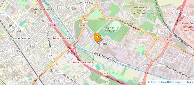 localisation de l'entreprise MADAME NOCTAVIE RACHEL GBAHOU  REIMS