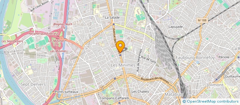 localisation de l'entreprise MADAME NODJIALEM MYARO à TOULOUSE