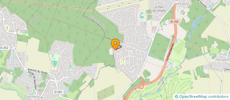 localisation de l'entreprise MADAME NOELA CISSE  LESIGNY