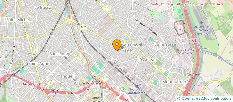 localisation de l'entreprise MADAME NOELA KARINE SOPY EZOUA à TOULOUSE