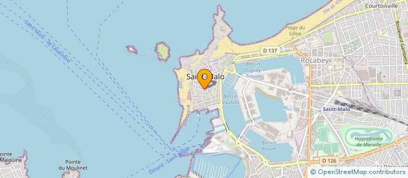 localisation de l'entreprise MADAME NOELA MORIZOT à SAINT-MALO