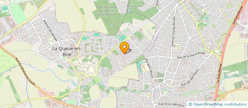 localisation de l'entreprise MADAME NOELIE CADUDAL  LA QUEUE-EN-BRIE