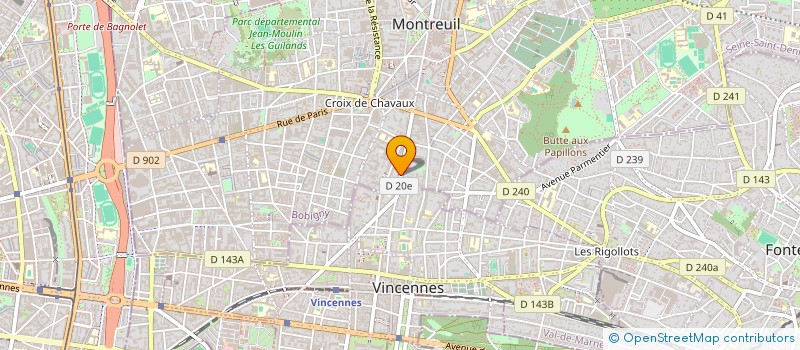 localisation de l'entreprise MADAME NOELIE FAVREAU à MONTREUIL