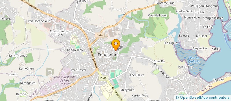 localisation de l'entreprise MADAME NOELIE GONDOUIN à FOUESNANT