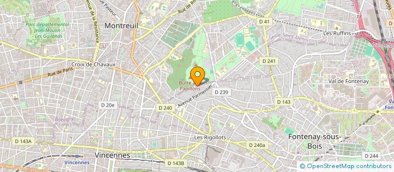 localisation de l'entreprise MADAME NOELIE MESANGE à FONTENAY SOUS BOIS