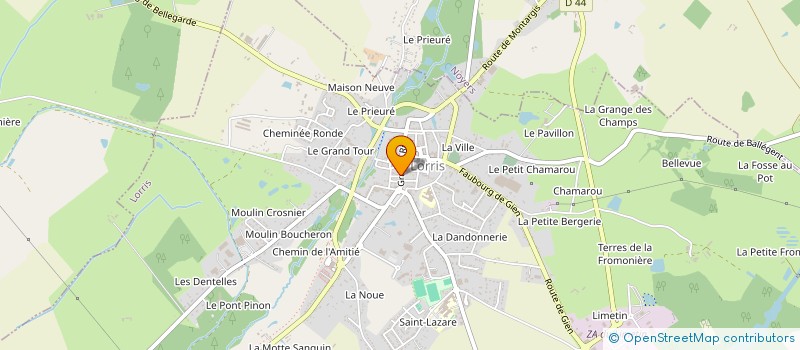 localisation de l'entreprise MADAME NOELIE MOULINIER à LORRIS
