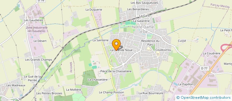 localisation de l'entreprise MADAME NOELIE NOELIE TALLUAU  NOTRE-DAME-D'OE